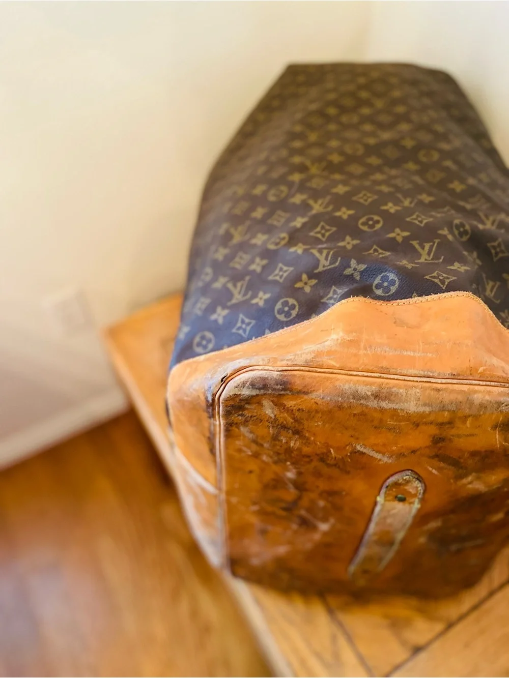 Vintage Louis Vuitton Monogram Canvas Marin Duffel Bag - Brown & Tan